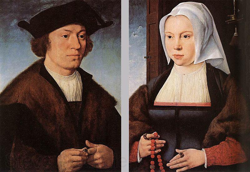 Joos van cleve Portrait of a Man and Woman